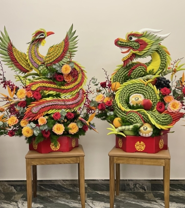 MÂM QUẢ CƯỚI HỎI TP.HCM, TRÁP RỒNG PHỤNG TRÁI CÂY