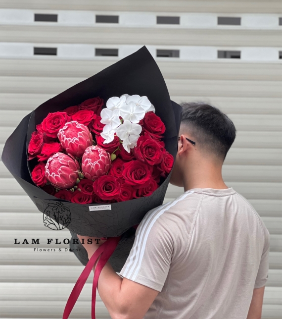 Bó hoa Đỏ sang trọng