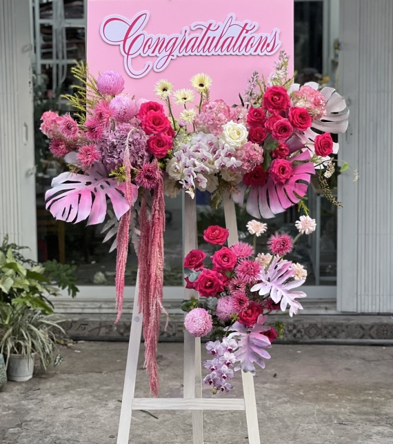 Kệ hoa khai trương Congratulations – Sang trọng & Ấn tượng
