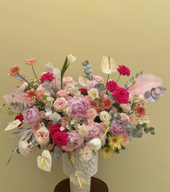 Bình hoa tone Hồng big size02