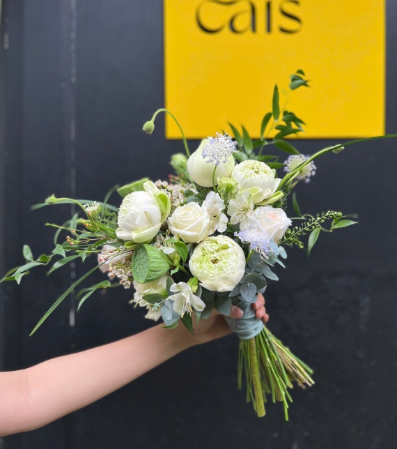 Hoa cưới Sen trắng mix