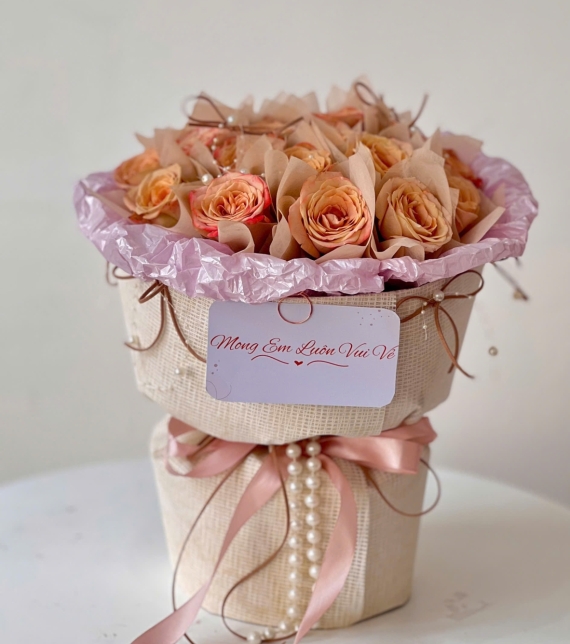 Bó tròn Capucchino mini