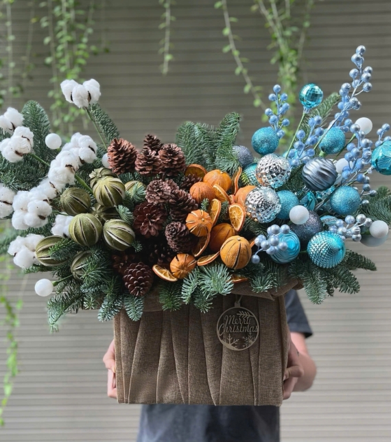 “Frosty Harmony” – Chậu Thông Giáng Sinh Đan Mạch