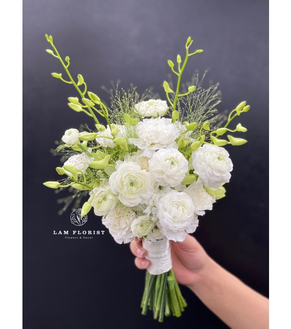 Hoa cưới “Whisper of Pure Love” – Sắc trắng tinh khôi