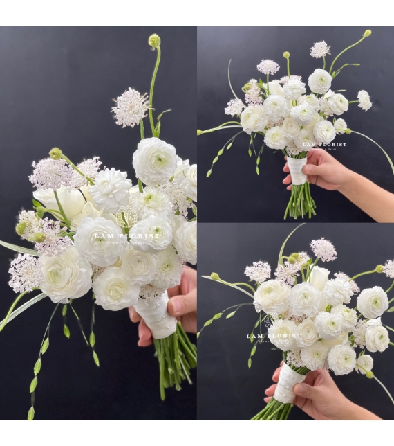 Hoa Cô Dâu “Tinh Khôi” – Mao Lương Mix Thuý Châu