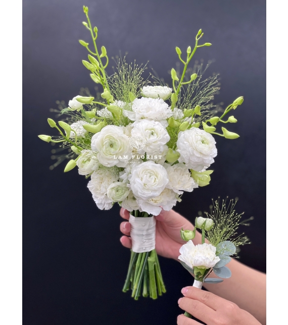 Hoa cưới “Whisper of Pure Love” – Sắc trắng tinh khôi