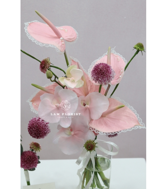 Bó hoa cô dâu Pearl Blush