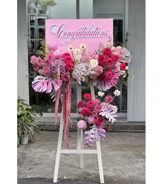 Kệ hoa khai trương Congratulations – Sang trọng & Ấn tượng
