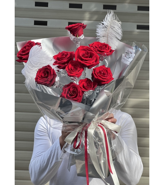 Bó 10 Bông Ecuador Nhập Kiêu Sa