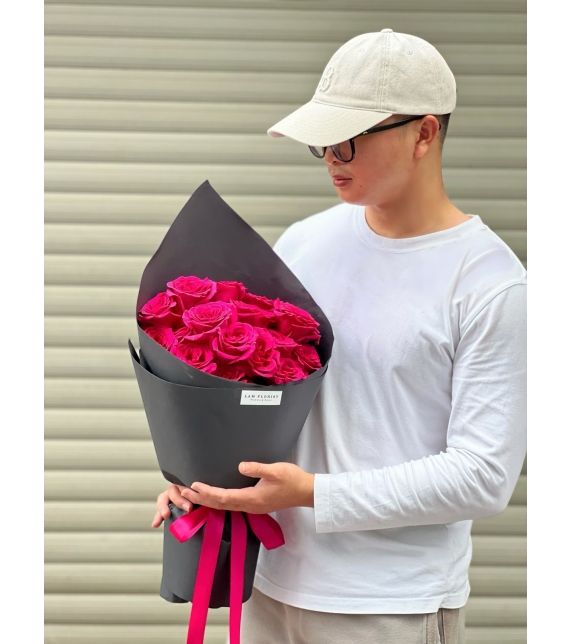 Bó hoa Pink Ployd nhập khẩu Côn Minh 