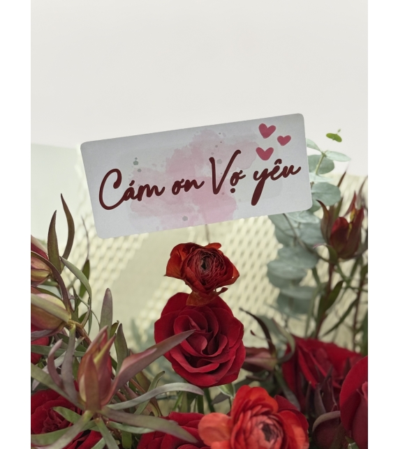 Bó hoa tone đỏ - Red Majesty