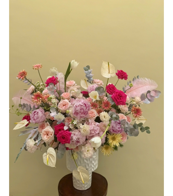 Bình hoa tone Hồng big size02