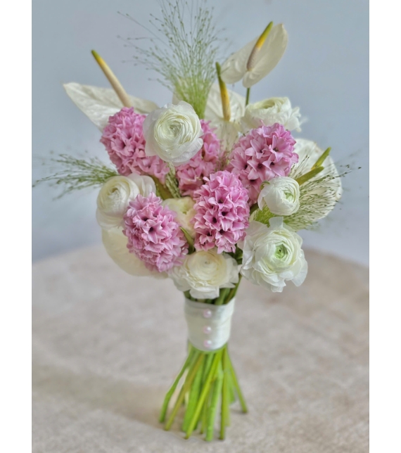 Hoa cưới Dạ lan hương & Mao lương trắng